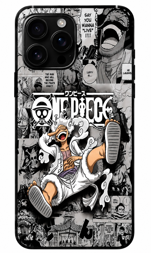 One Piece Gear 5 Luffy Anime Mobile Case | Premium Glass Back Cover