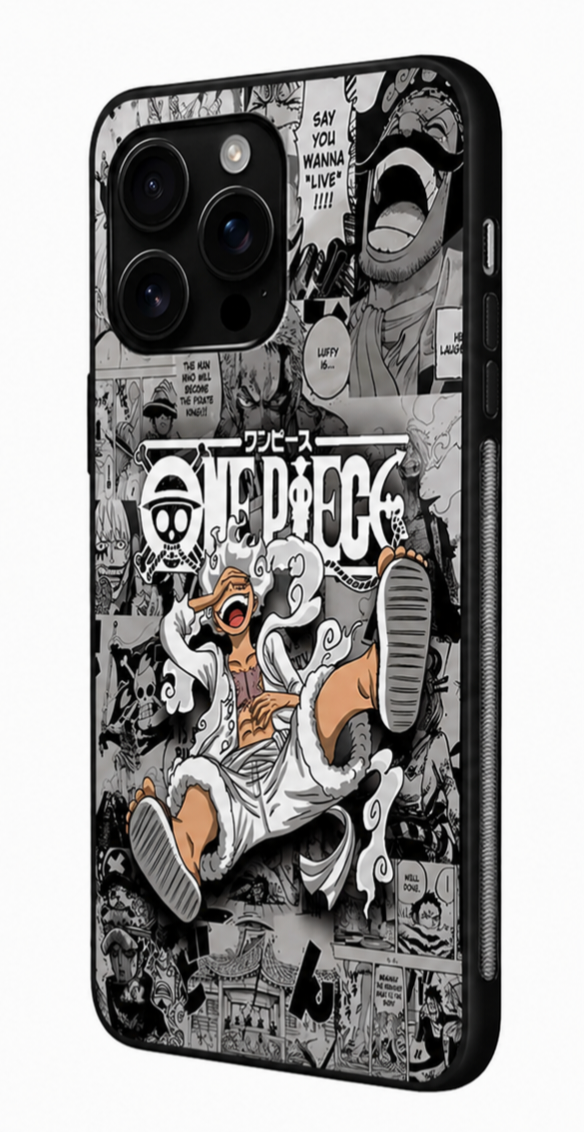 One Piece Gear 5 Luffy Anime Mobile Case | Premium Glass Back Cover