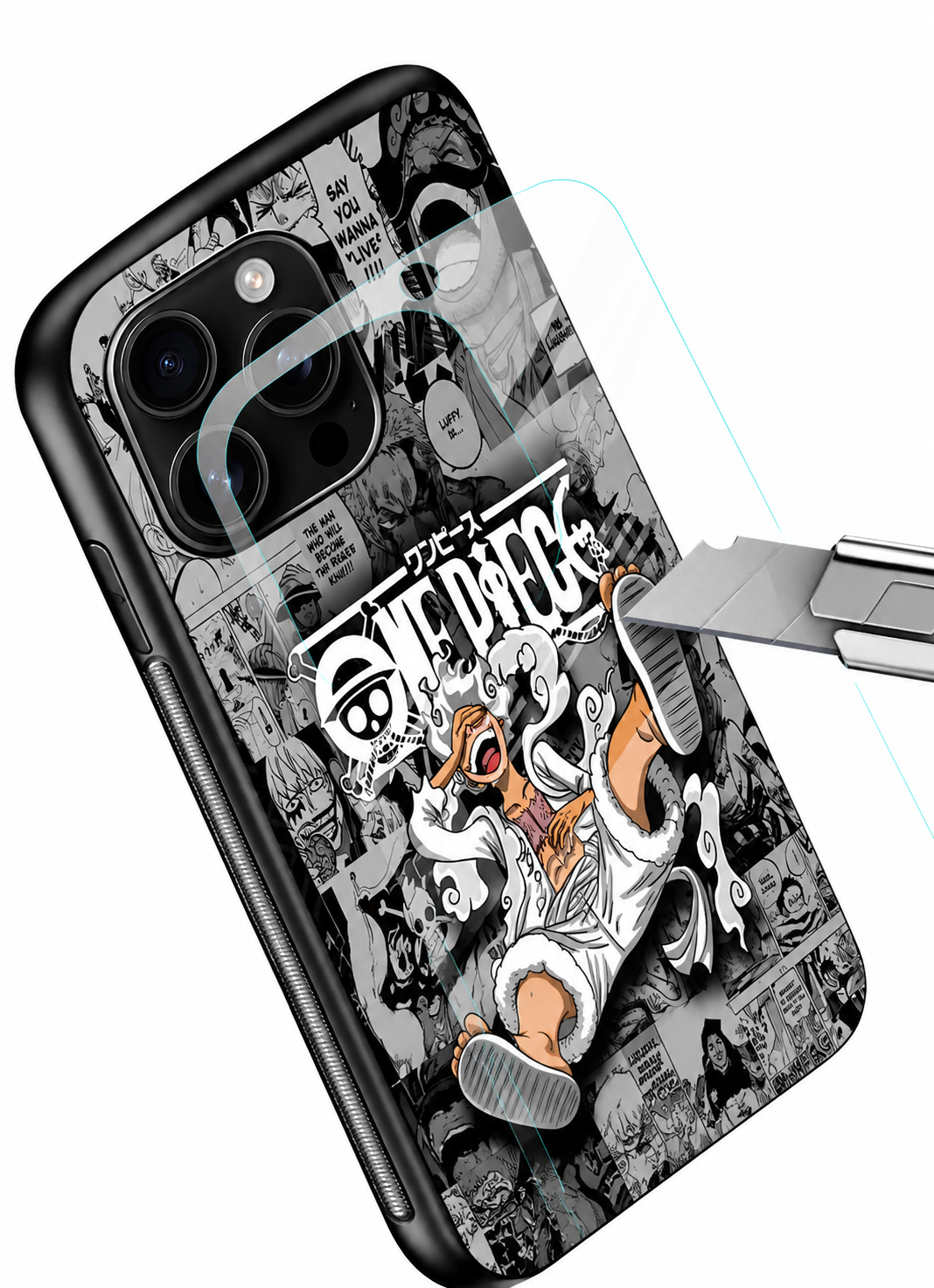 One Piece Gear 5 Luffy Anime Mobile Case | Premium Glass Back Cover