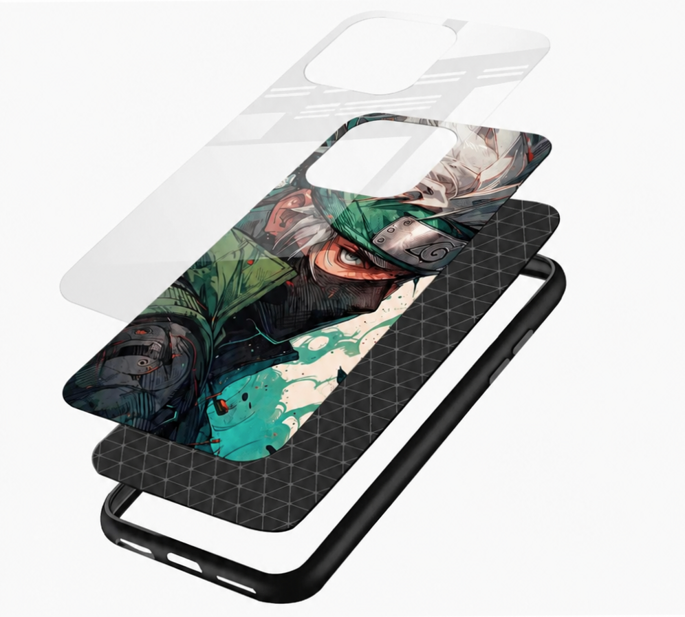 Kakashi Hatake Sharingan Anime Glass Case