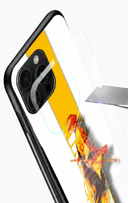 Zenitsu Thunder Strike Anime Glass Case